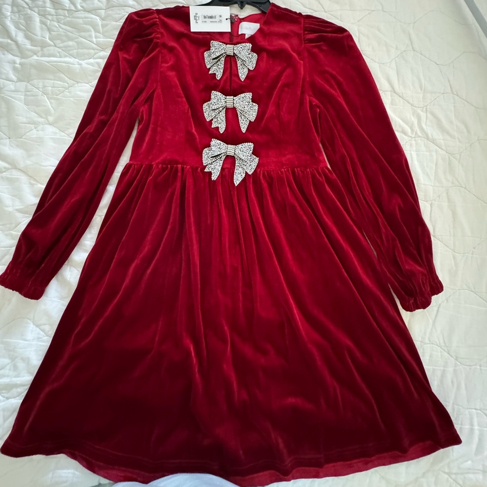 NWT Dillard’s Red Velvet Dress